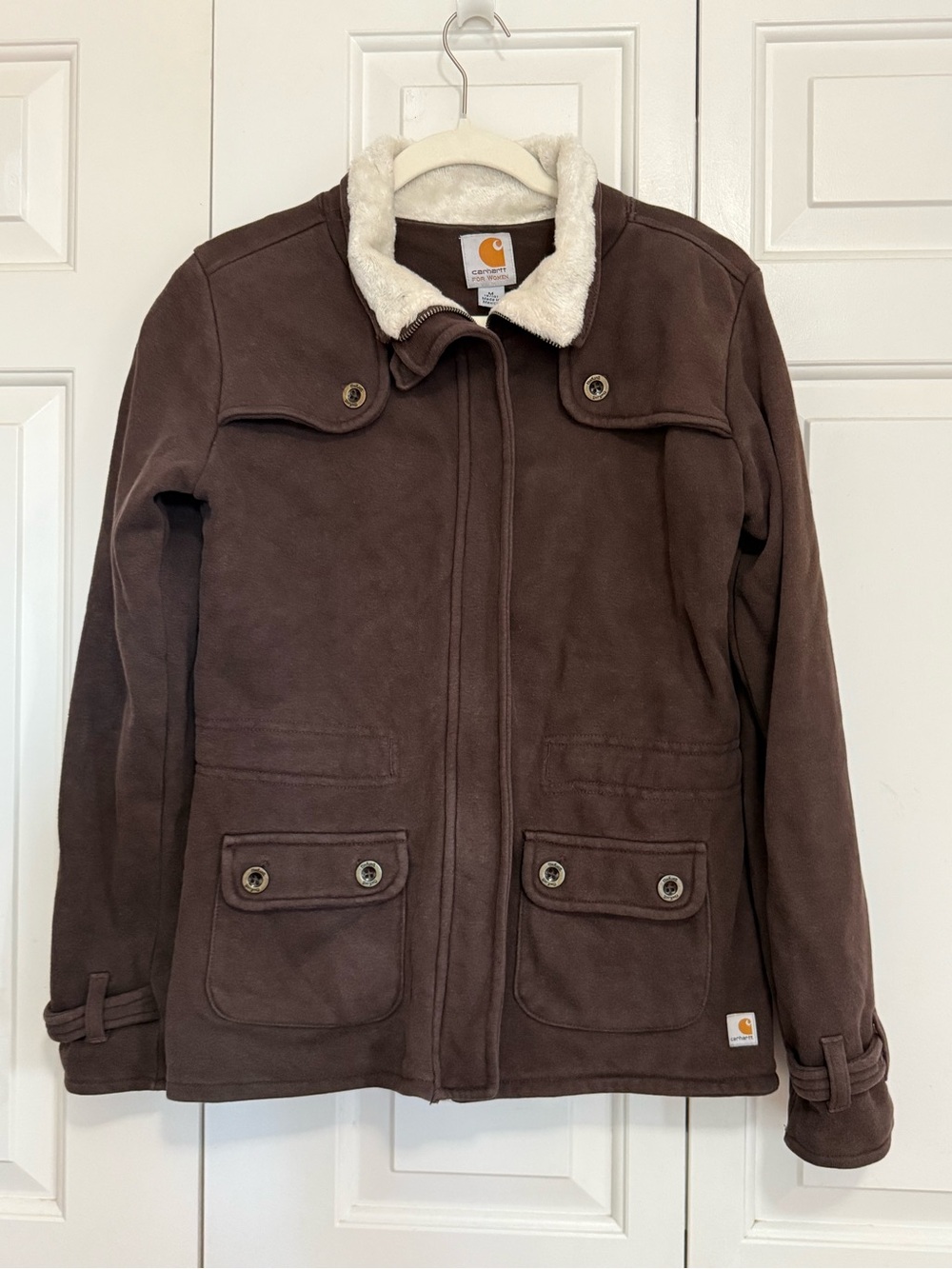 Carhartt Brown Sherpa-Lined Women Jacket